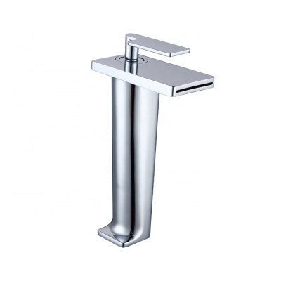 Kaiping Factory Unique Design Tall Single Handle Chrome Brass Basin Wash Water Faucet Taps