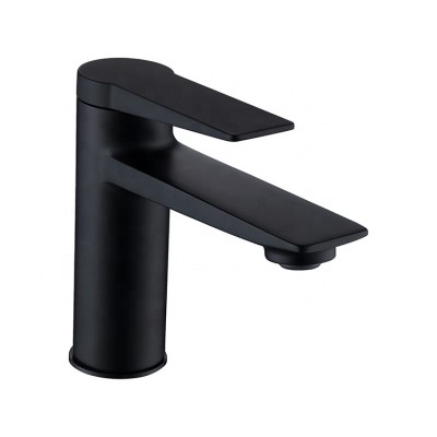 Kaiping Original Design High Quality Matte Black Brass Basin Bathroom Faucet