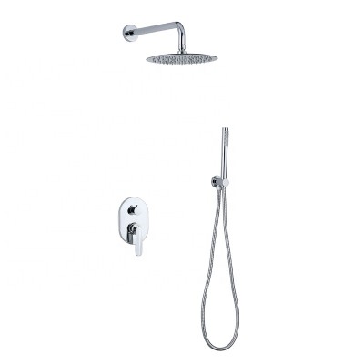 concealed  rain shower wall mounted shower set faucet